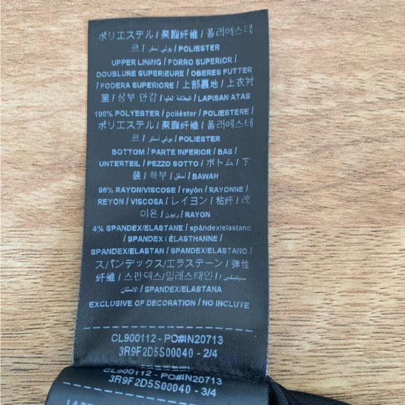 Guess Sheer Lined Black Body Suit Adjustable Spaghetti Straps Snap Crotch Size L - Picture 4 of 5